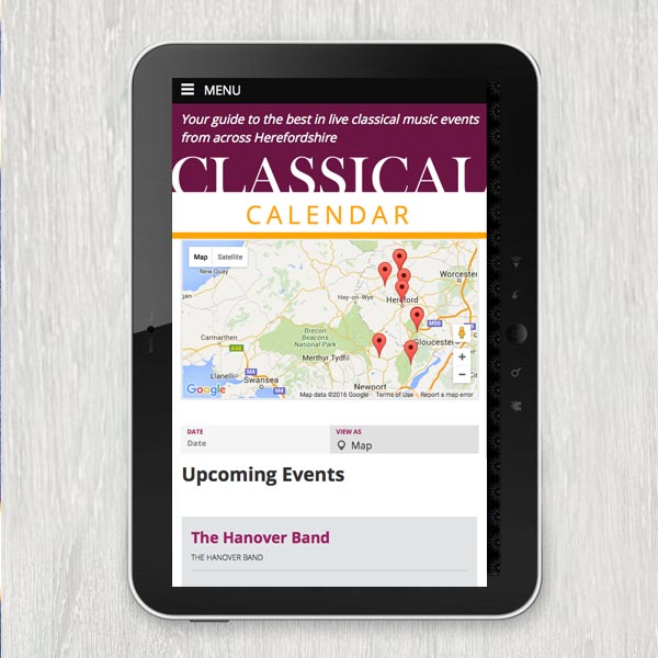 classical calendar tablet view