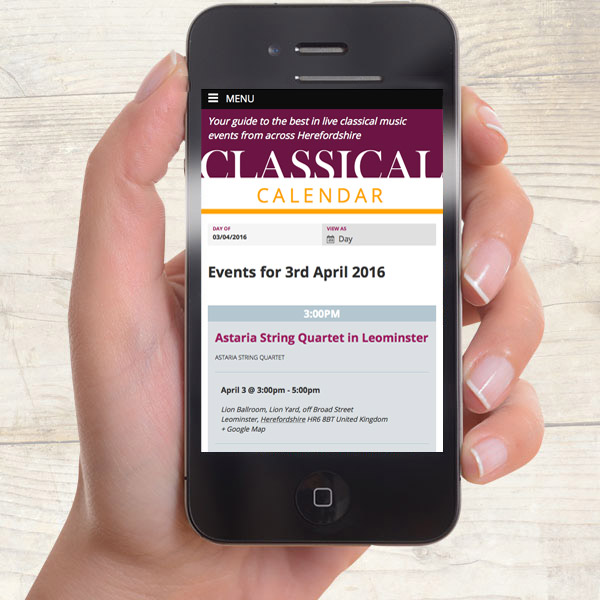 classical calendar smartphone