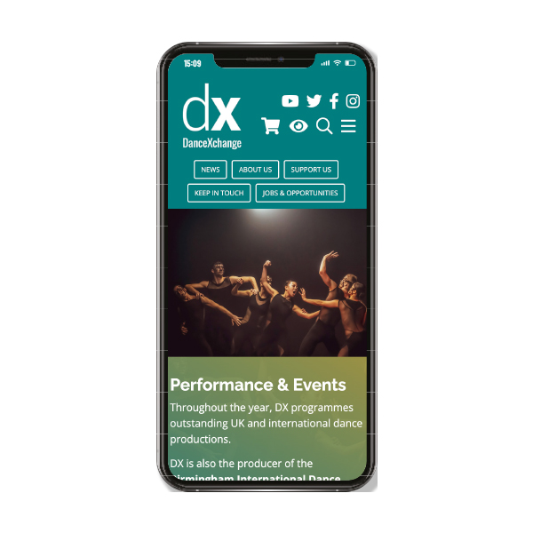 Dancexchange Mobile Website