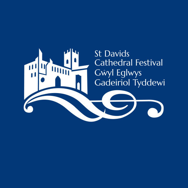 St Davids Cathedral Festival Logo Design White