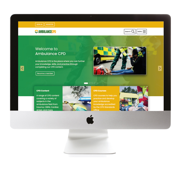Ambulance CPD Desktop Website